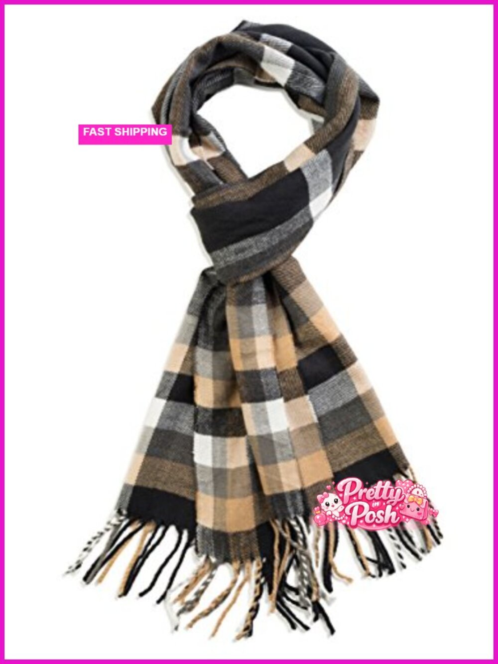 Super Soft Classic Cashmere-Quality Feel Winter Scarf 72x12